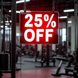 25% Off Gym & Fitness Equipment